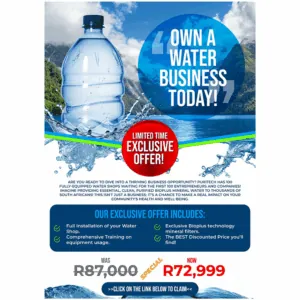 Own A Water Business Today!
