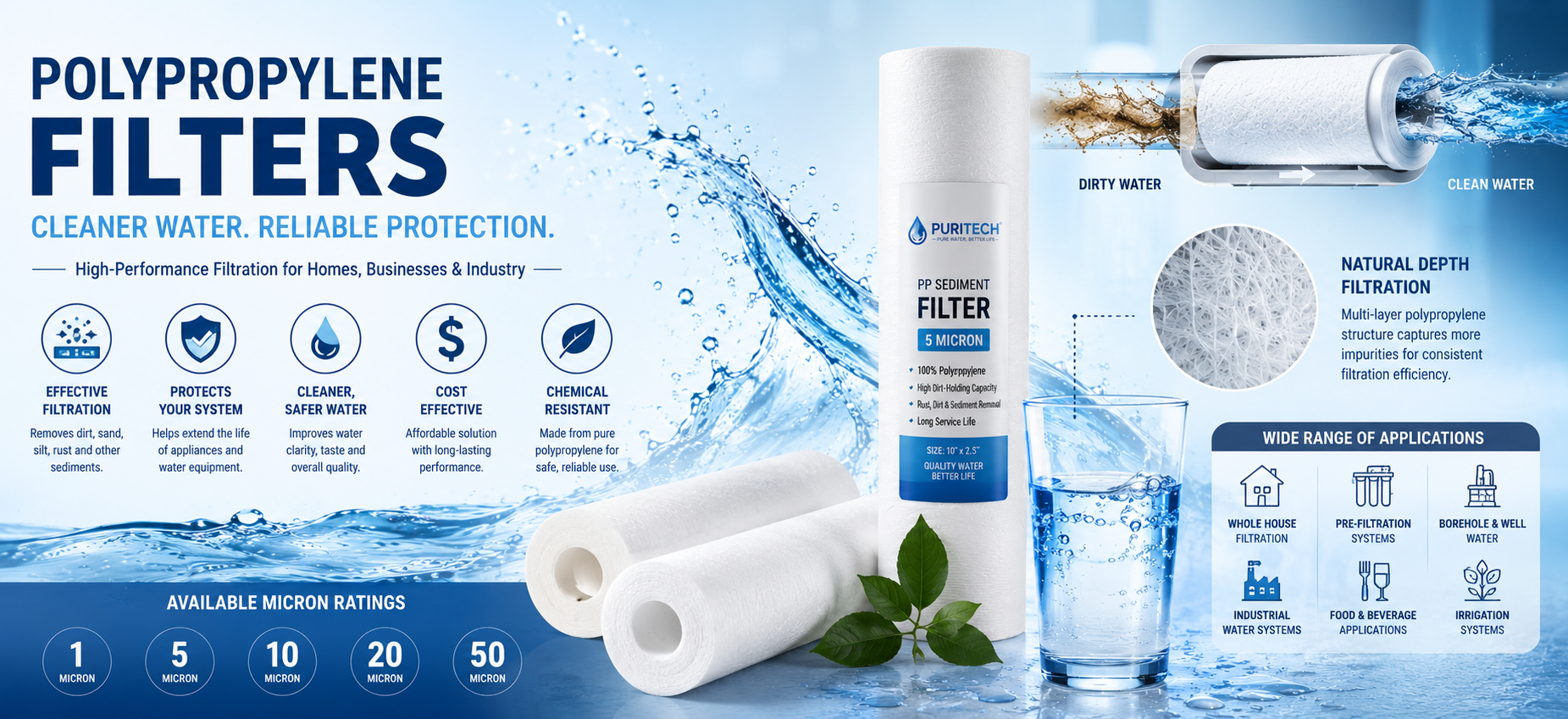 Polypropylene Filters in Water Treatment