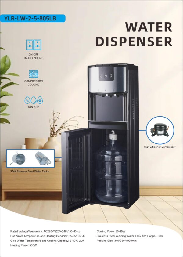 Hot And Cold Floor Standing Water Dispenser YLR-805LB