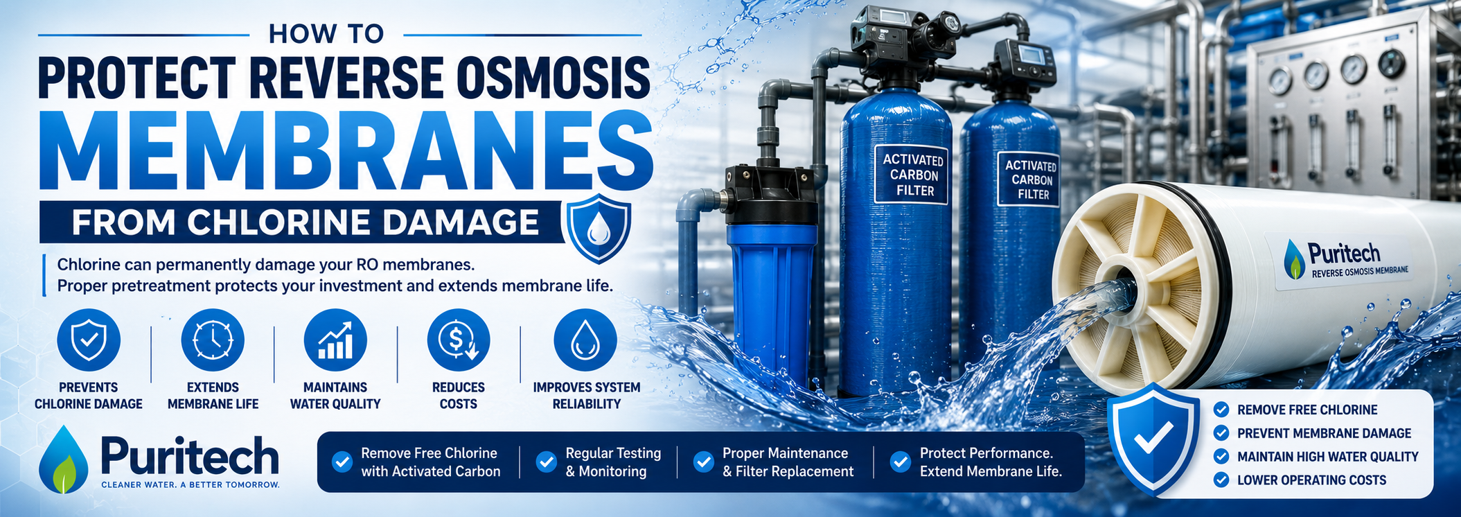 Protect Reverse Osmosis Membranes from Chlorine Damage
