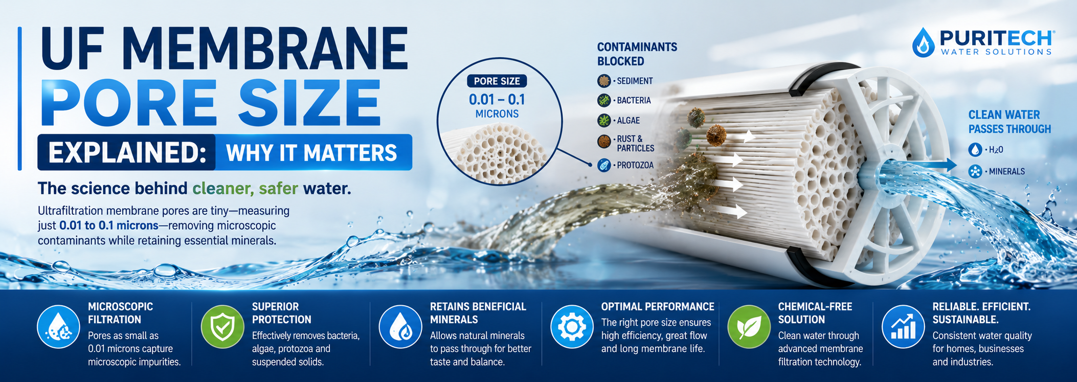 UF membrane pore size