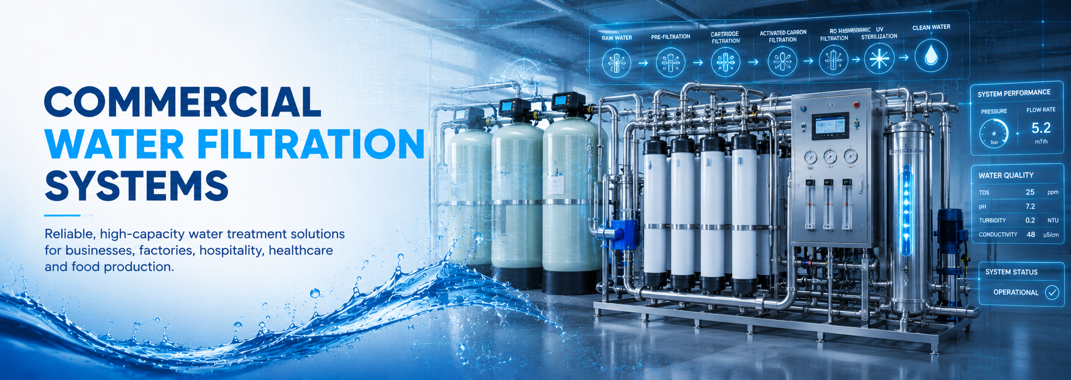 commercial water filtration system