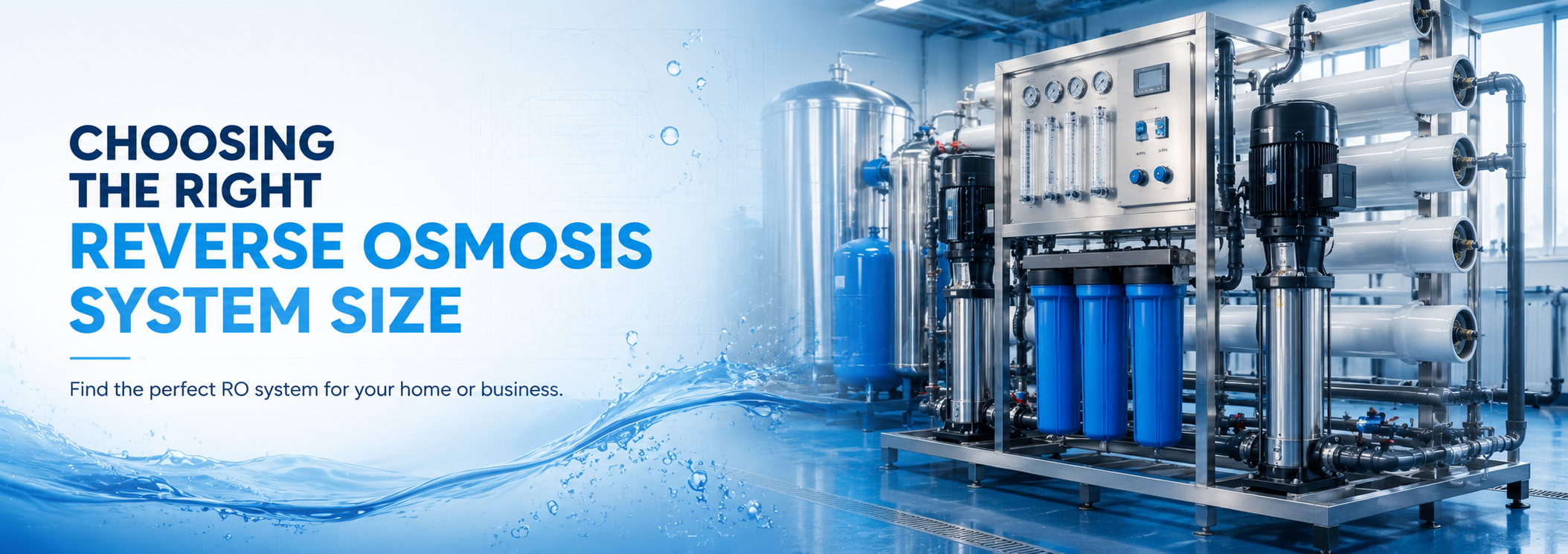 reverse osmosis system size