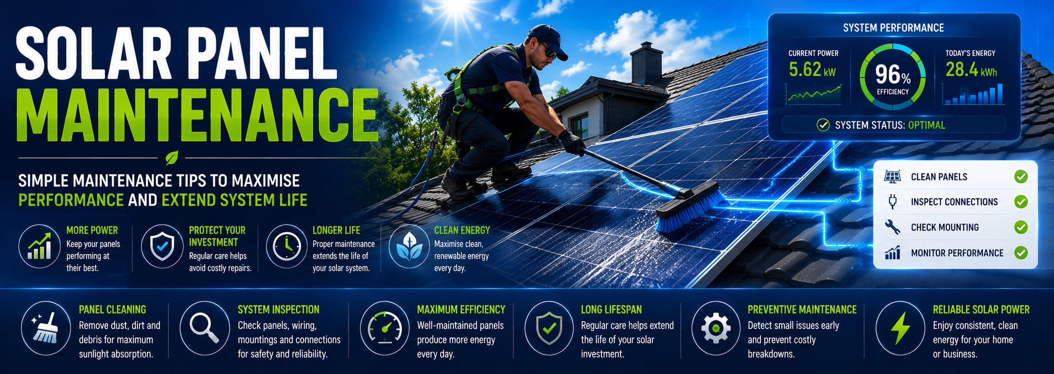solar panel maintenance
