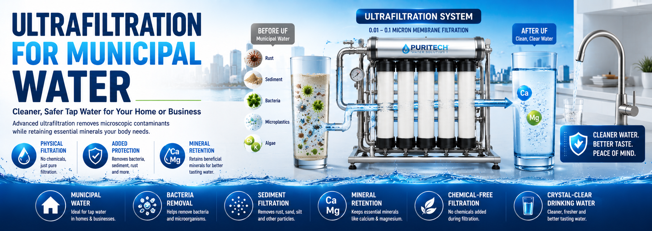ultrafiltration for municipal water