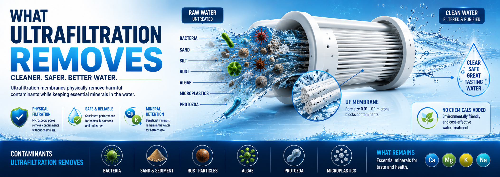 ultrafiltration removes