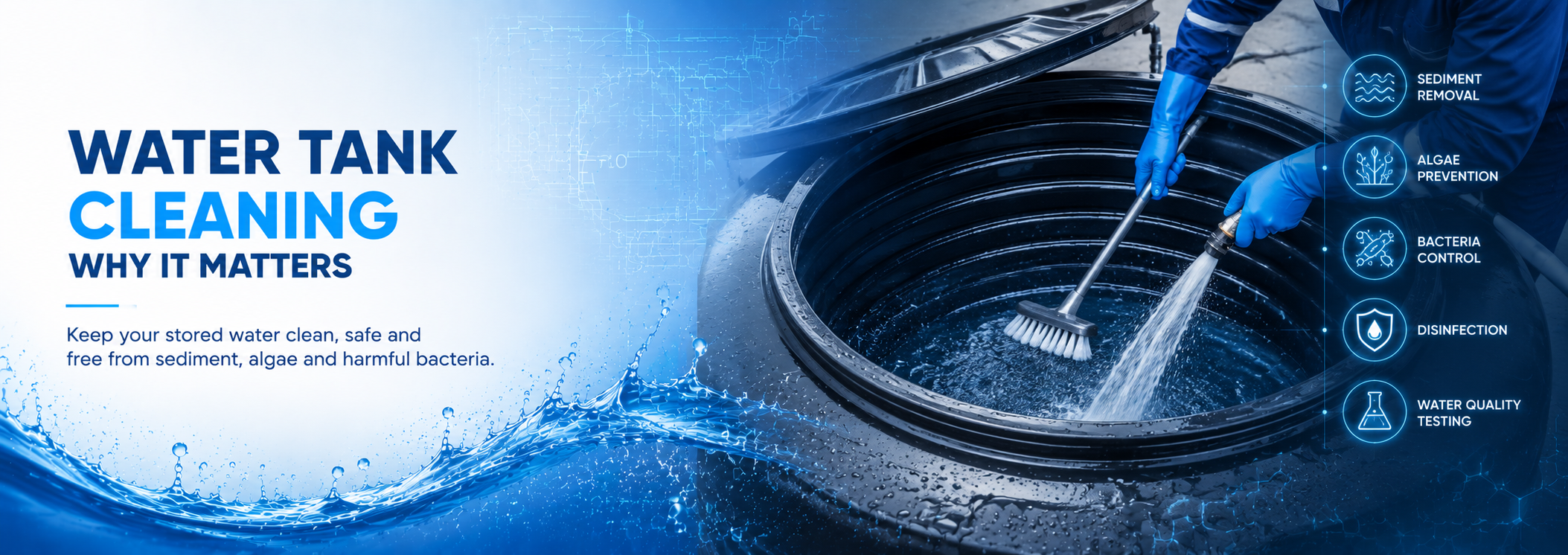 water tank cleaning